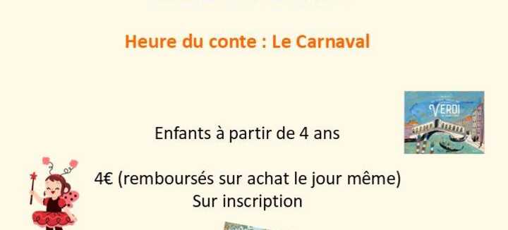 Heure du Conte : "Le carnaval"